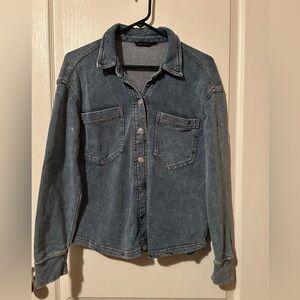 Jane and Delancey Denim Button Down Shirt